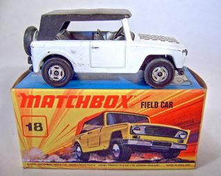 Matchbox Superfast Nr.18A Field Car in WEISS rare Farbe