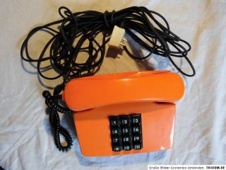 orange 70er Jahre Siemens FeTAp 751 1 Post BP Tastentelefon