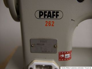 PFAFF 262 Nähmaschine Flachbett Doppelumgreifer Profi