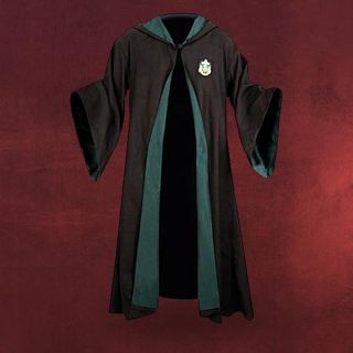 Slytherin Umhang aus Harry Potter, hochwertiges Zauberer Kostüm als