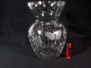 TOP große alte Kristallvase BLUMENVASE Vase mit Schliff, Art Deco
