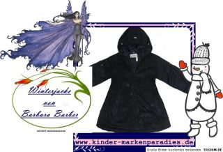 NEU Barbara Farber Winterjacke Mädchenjacke Jacke Mantel dunkelblau
