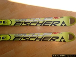 Fischer Worldcup RC Pro Race Carving Ski mit Bindung 180 cm gelb mit