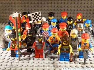 Lego 10 Figuren Minifig + 10x Zubehör City,Ritter,Piraten,Weltraum