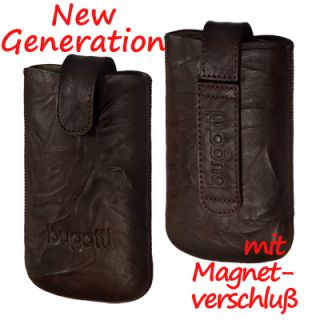 Bugatti Leather Unique tobacco Tasche f Apple iPhone 4S Case