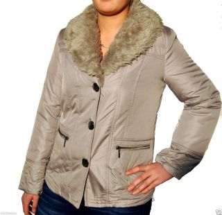 Damen Jacke mit Webpelz Kragen ash Gr. 38 46 Artikel Gafna