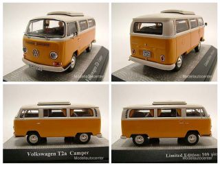 VW T2 a Bus Camper sierragelb weiss Modellauto 1 43 Premium ClassiXXs