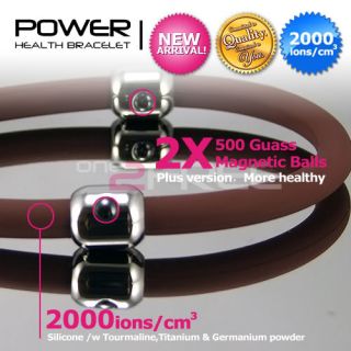 Neu Power Magnetic Titanium 2000 Ionics Armband Band für Ihre Balance
