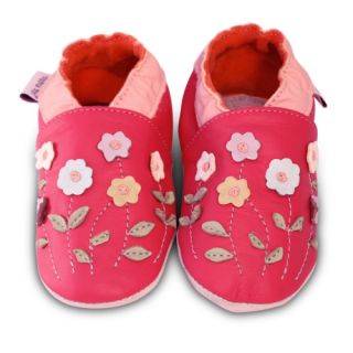 Chaussons bebe cuir souple Chaussures bebe Premieres Chaussons Fuschia