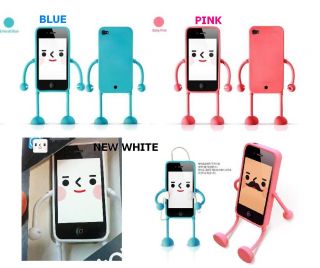 iPhone 4 4S Silicone Case Gift 3D Fun Appitoz Cute Robot Stand Stylish