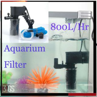 Oxygen Adding Water Clean Quiet 800 L H Aquarium Fish Tank Internal