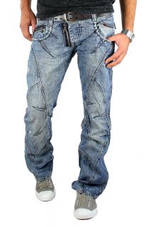 Cipo & Baxx Jeans Denim Herren Cargo Style Hose Blau Clubwear C 0690