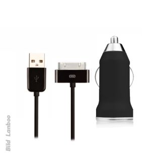 2in1 KFZ Auto USB Adapter Datenkabel Ladekabel Ladegeraet iPod iPhone