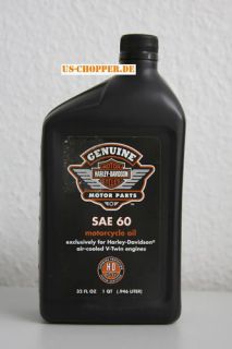 Orig Genuine Harley Davidson Motoröl SAE 60 für V Twin