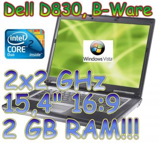 Dell Latitude D830 39,1 cm (15,4 Zoll) 2 GHz, 2 GB RAM, (b01 del d83s