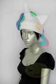 Princess Celestia Pony Hat, MLP, FiM, Fleece, New, Soft, Warm