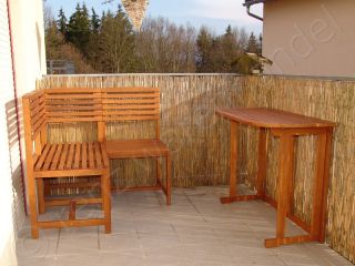 Balkonmöbel Sitzecke Terrasse Gartenmöbel Holz
