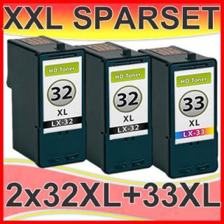 3LEXMARK 32 33 PATRONEN P6250 P910 P915 Z815 Z816 P4310 P4330 P4350