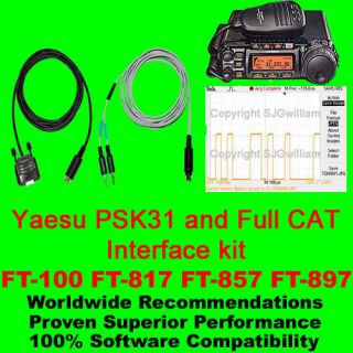 PSK31 Interface Full CAT For Yaesu FT 100 817 857 897