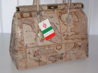 Ital Leder Tasche schlamm Kelly Bag Handtasche XL NEU