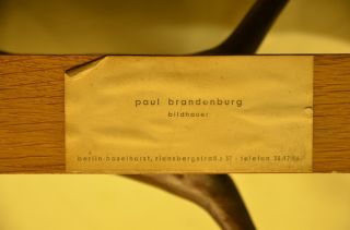Orig. Paul Brandenburg Bronzefigur Jesus am Kreuz 60/70er Jahre