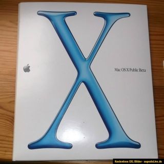 Apple Macintosh Mac OS X Public Beta +Dev CD ROM Vintage 2000