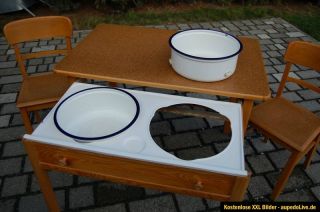 alter Küchentisch + 2 Stühle Frankfurter Küche Waschtisch tisch