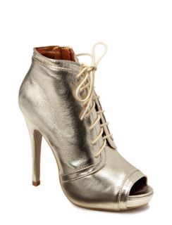 NEU FRIIS & COMPANY Schuh High Heel Peeptoes Pumps Metallic Look 12cm