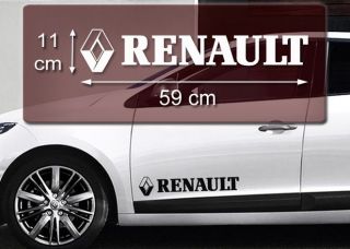 RENAULT Logo 59x11cm Aufkleber Auto Decal Sticker Tuning Accessoires