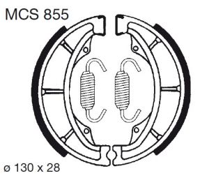 Bremsbeläge O Hyosung GA 125 F MCS855