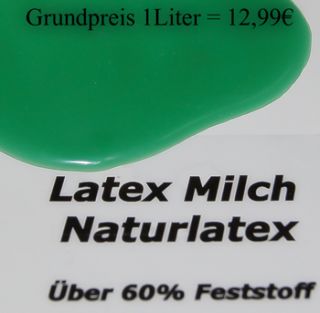 Flüssiglatex Grün 1Liter °Ammoniakfrei° Latexmilch Naturkautschuck