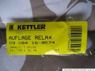 Kettler Auflage Basic Relax Relaxliege 170 X 50 cm 8574 EDEL