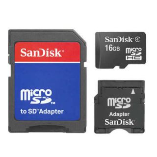 SanDisk Class4 16GB MicroSD Micro SDHC TF Flash Memory Card w/SD