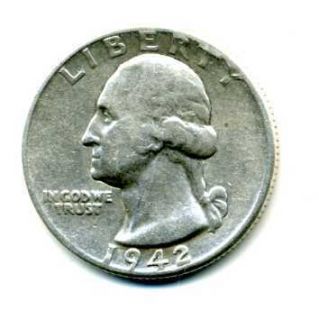 Quarter Dollar USA 1942 in Silber M_862