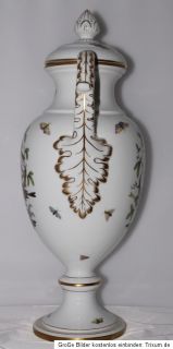 Große Herend RO Rothschild*Amphorenvase*Vase*Deckelvase*Amphora*51,5