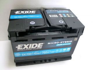 EXIDE AGM 700 Batterie 12V 70Ah 760 A (EN) PKW