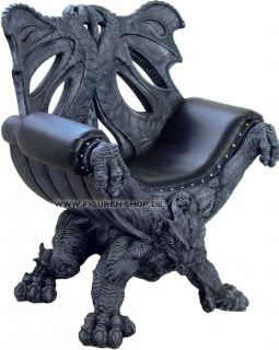 Drachen Thronstuhl   Thron Drache   Dragon Throne Gothic Möbel