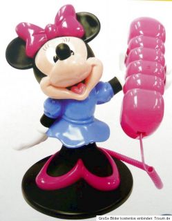 Walt Disney Minnie Mouse Phone Maus Figur Telefon Festnetztelefon