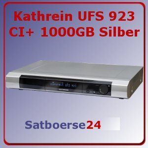 Kathrein UFS 923 CI+ silber HDTV PVR 1000GB 922 910 912 905 903