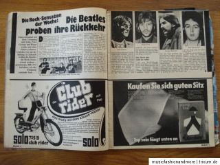 BRAVO HEFT NR. 17 / 1973 ~ Bernd Clüver ; David Cassidy ; Beatles ; P