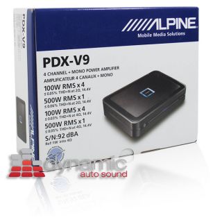 ALPINE PDX V9 5 CHANNEL PDX SERIES CAR AUDIO AMPLIFIER AMP 900 WATTS