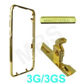 iPhone 3G 3Gs RAHMEN BEZEL Metall Rand Front Ring GOLD