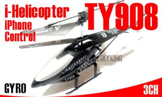 New TY908 3CH Gyro RC i Helicopter iphone Control RTF