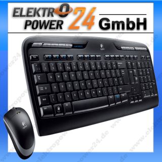 Logitech Wireless Desktop MK300 Tastatur + Maus schwarz deutsches