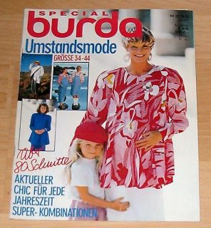 Burda Special Umstandsmode 1987 E 906 Mode fürs ganze Jahr