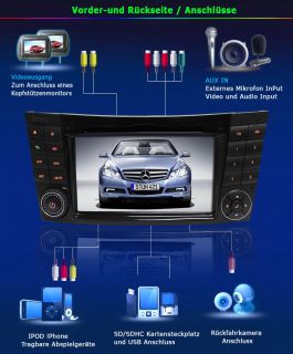 3G INTERNET DVD GPS Bluetooth PIP TV für Mercedes Benz E G Klasse