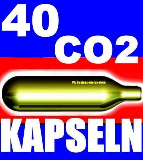 40 CO2 Kohlensäurekapseln 16g Biermaxx Zapfanlage NEU