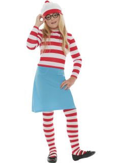 Wheres Wally Adult Mens Ladies Boys Girls Fancy Dress Outfit Book Fun