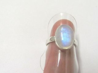 Mondstein blau Ring Gr. 58 925 Silber Nr. B5073