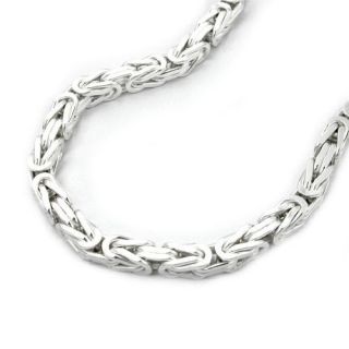 Königskette Halskette, 925 Silber massiv, 50 cm, Silberkette
